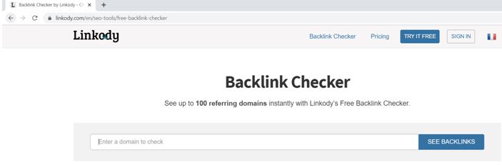 Linkody Backlink Checker Tool