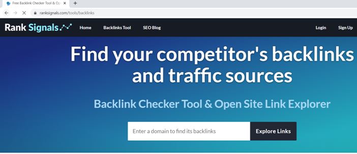 Rank Signal Backlink checker