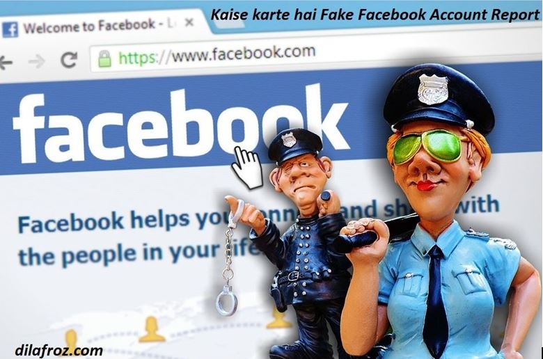 how to do fake facebook account report in hindi