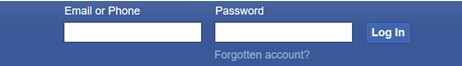 facebook login