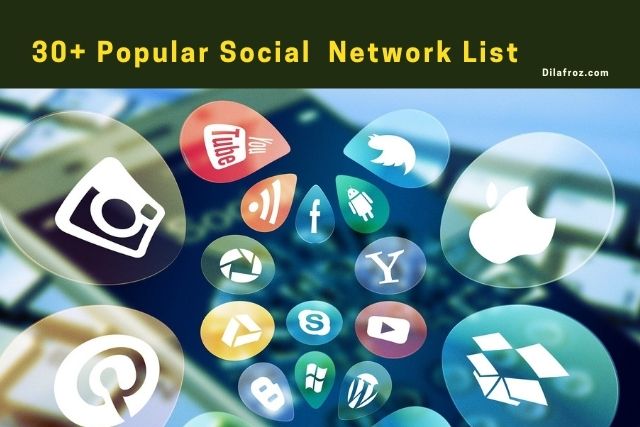 30+ Popular Social नेटवर्क साइट लिस्ट और उनकी पुरी जानकारी हिंदी में [Full guide]